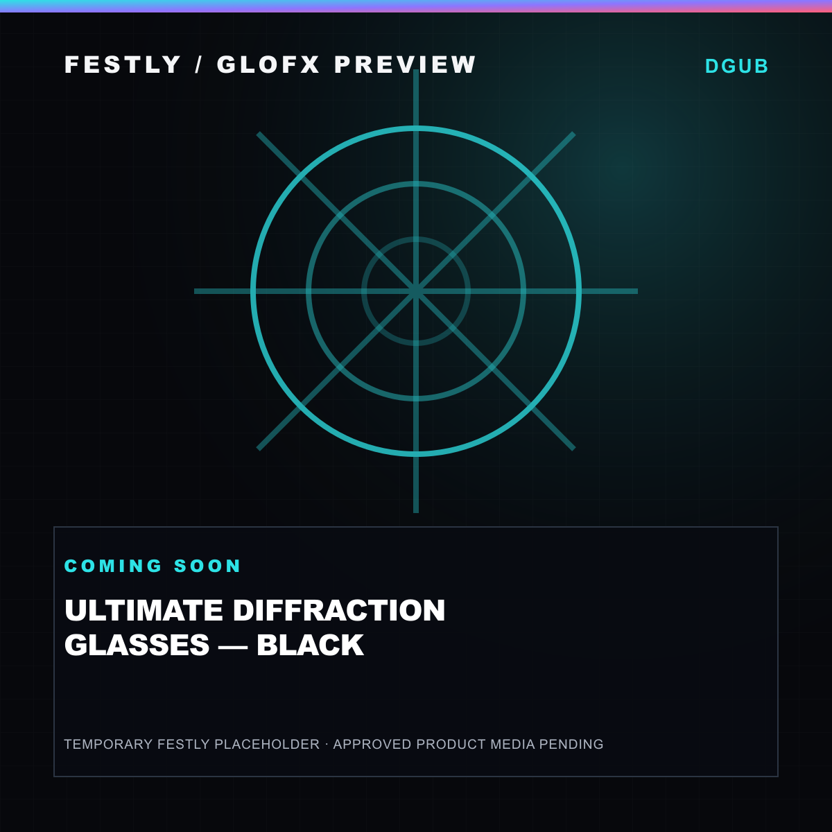 GloFX Ultimate Diffraction Glasses – Black