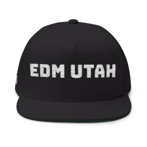Flat Bill Hat EDM UTAH