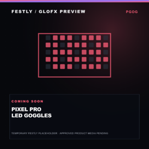 GloFX Pixel Pro LED Goggles – temporary Festly GloFX preview graphic